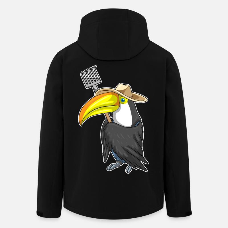 Ferme du Toucan Harke - Veste softshell homme en polyester recyclé Stanley/Stella - noir