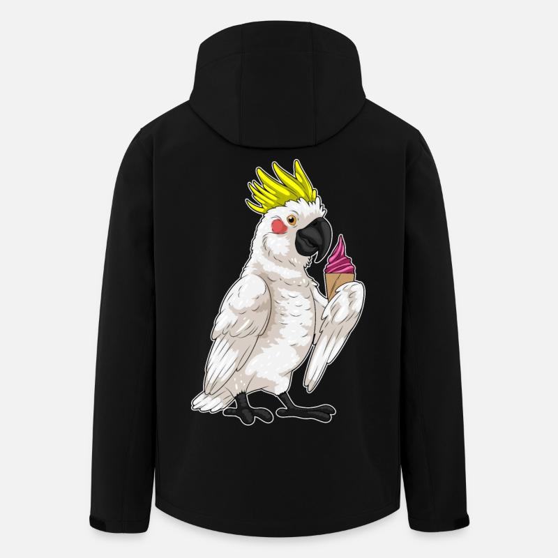 Papagei Waffeleis - Recycelte Männer Softshell-Jacke von Stanley/Stella - Schwarz