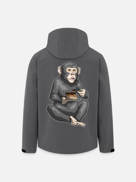 Gâteau de singe - Veste softshell homme en polyester recyclé Stanley/Stella - noir