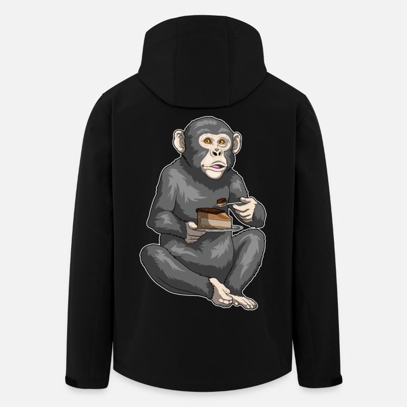 Gâteau de singe - Veste softshell homme en polyester recyclé Stanley/Stella - noir