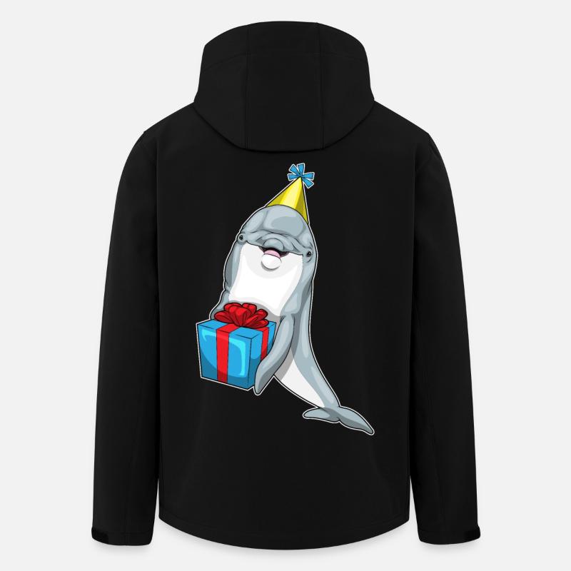 Dolphin Birthday Package - Men’s Recycled Softshell Jacket by Stanley/Stella - black