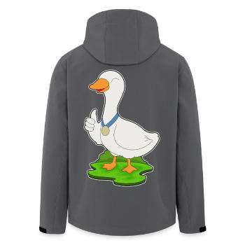 Médaille du canard - Veste softshell homme en polyester recyclé Stanley/Stella - charbon - Dos - AI Model Male 185 light (185cm)