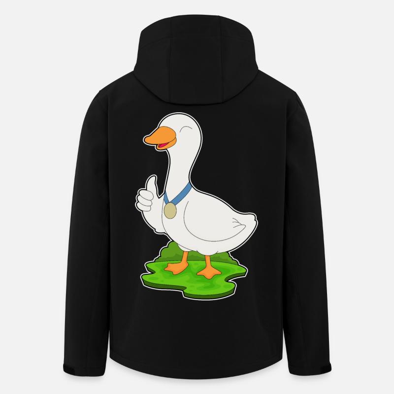 Ente Medaille - Recycelte Männer Softshell-Jacke von Stanley/Stella - Schwarz