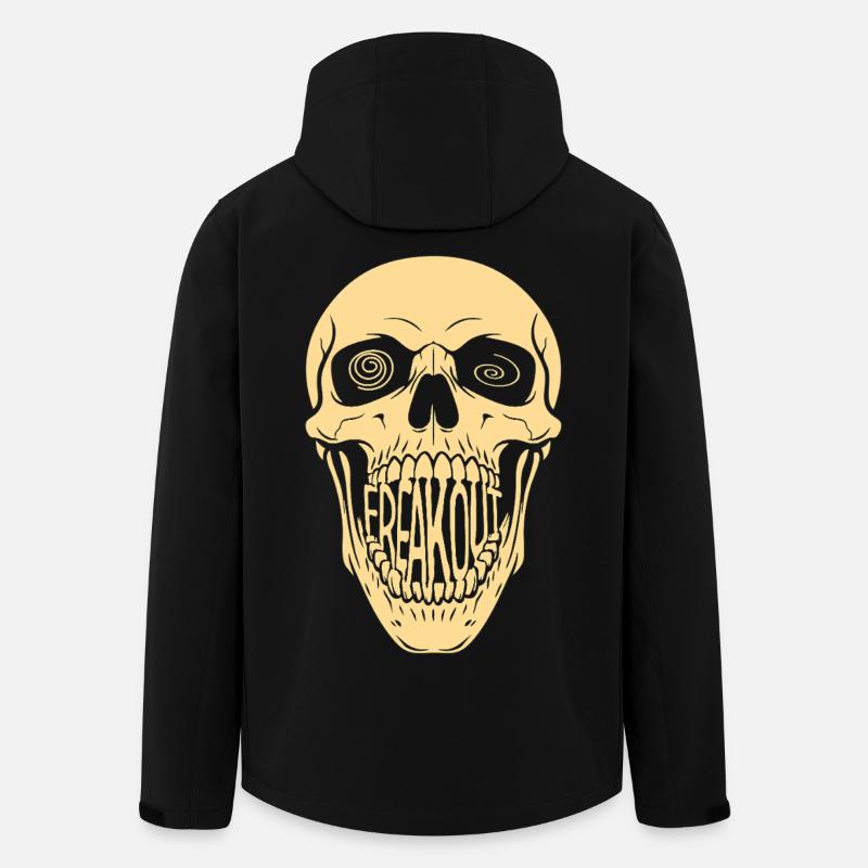 Ausflippen von Schädel - Recycelte Männer Softshell-Jacke von Stanley/Stella - Schwarz
