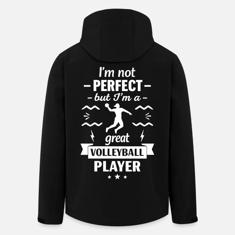 Super Volleyball Player Sport - Men’s Recycled Softshell Jacket by Stanley/Stella - black