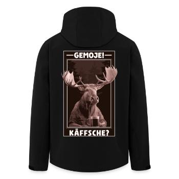 Gemoje_Kaeffsche_02 - Veste softshell homme en polyester recyclé Stanley/Stella - noir - Dos - AI Model Male 185 light (185cm)