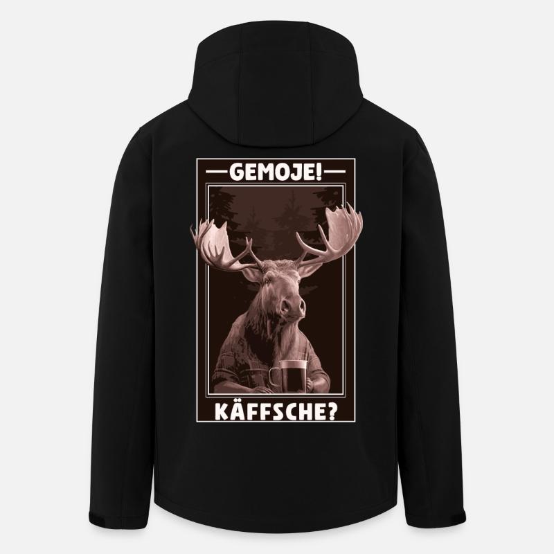 Gemoje_Kaeffsche_02 - Men’s Recycled Softshell Jacket by Stanley/Stella - black