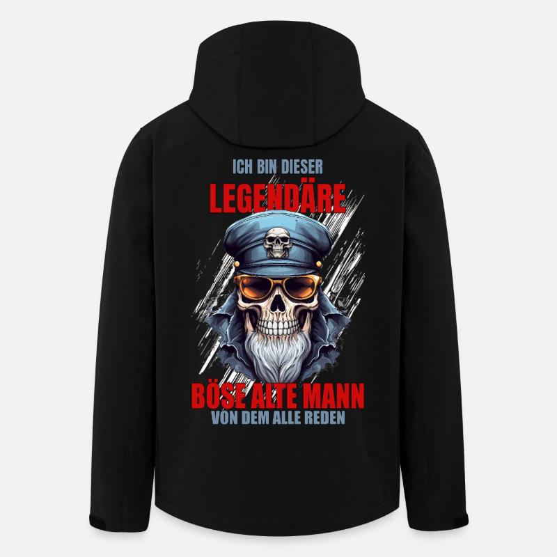 Ich bin dieser Legendäre Böse Alte Mann - Recycelte Männer Softshell-Jacke von Stanley/Stella - Schwarz