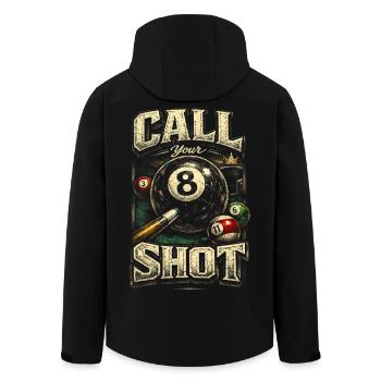 Le billard à 8 billes décide de son coup - Veste softshell homme en polyester recyclé Stanley/Stella - noir - Dos - AI Model Male 185 light (185cm)