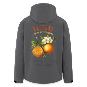 Negroni Cocktail Likör Aperitif Drink Gin Wermut - Recycelte Männer Softshell-Jacke von Stanley/Stella - Schwarz - Hinten - AI Model Male 185 light (185cm)