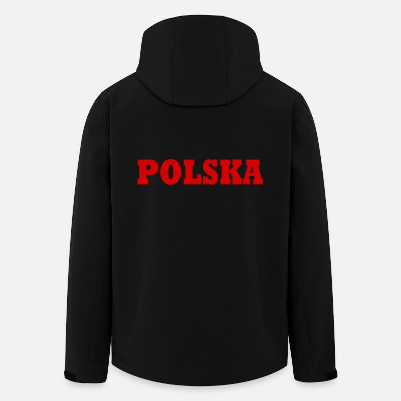 POLEN POLNISCHE FLAGGE - Recycelte Männer Softshell-Jacke von Stanley/Stella - Schwarz