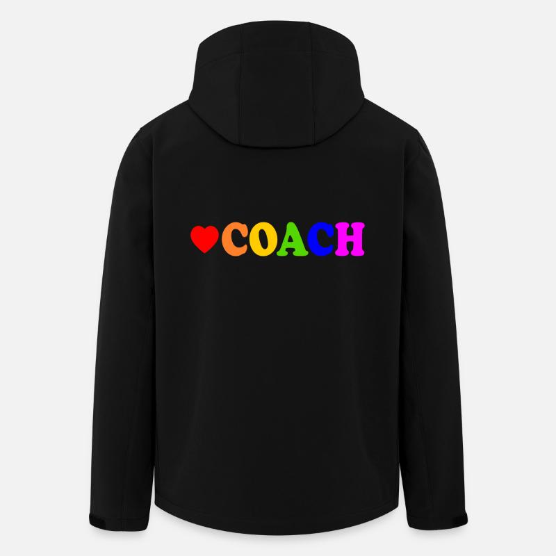 Coach - Recycelte Männer Softshell-Jacke von Stanley/Stella - Schwarz