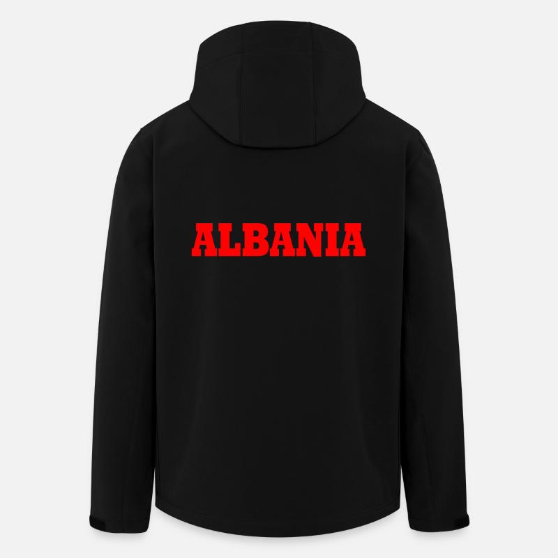 Albanien - Recycelte Männer Softshell-Jacke von Stanley/Stella - Schwarz