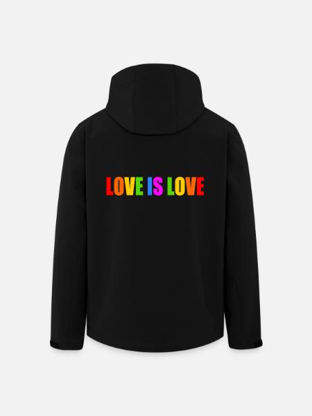Love is love - Men’s Recycled Softshell Jacket by Stanley/Stella - black