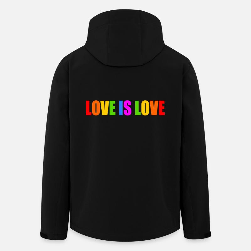 Love is love - Men’s Recycled Softshell Jacket by Stanley/Stella - black