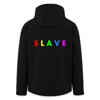 Slave - Recycelte Männer Softshell-Jacke von Stanley/Stella - Schwarz - Hinten - AI Model Male 185 light (185cm)