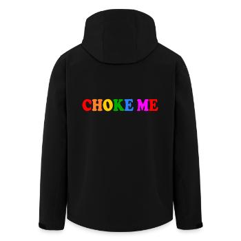 Choke me - Recycelte Männer Softshell-Jacke von Stanley/Stella - Schwarz - Hinten - AI Model Male 185 light (185cm)