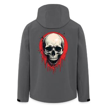 Totenkopf - Recycelte Männer Softshell-Jacke von Stanley/Stella - Schwarz - Hinten - AI Model Male 185 light (185cm)
