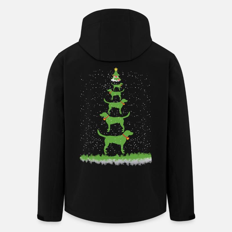Labbi Weihnachtsbaum - Recycelte Männer Softshell-Jacke von Stanley/Stella - Schwarz