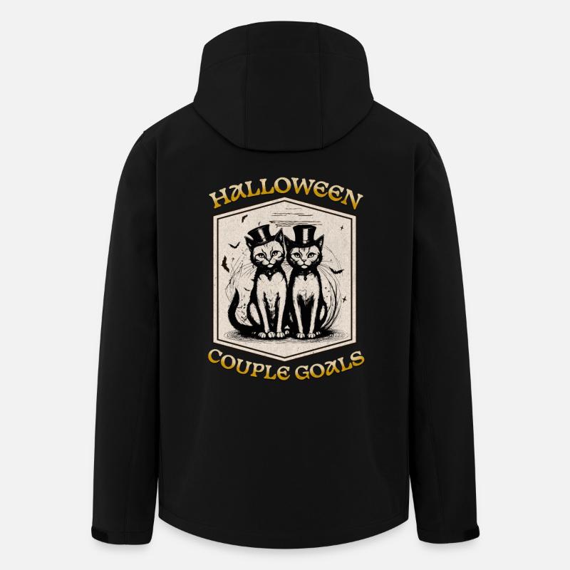 Halloween-Pärchenziele - Recycelte Männer Softshell-Jacke von Stanley/Stella - Schwarz