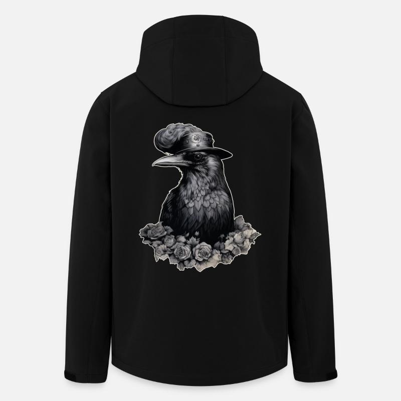 Steampunk Raven - Men’s Recycled Softshell Jacket by Stanley/Stella - black