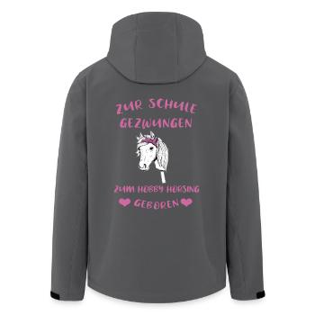 Hobby Horsing Hobby Horse Geschenkidee - Recycelte Männer Softshell-Jacke von Stanley/Stella - Schwarz - Hinten - AI Model Male 185 light (185cm)
