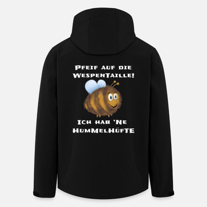 Dicke Hummel Wespentaille Hummelhüfte - Recycelte Männer Softshell-Jacke von Stanley/Stella - Schwarz