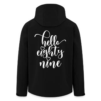 Bonjour Eighty Nine Mignon 89 ans Anniversaire - Veste softshell homme en polyester recyclé Stanley/Stella - noir - Dos - AI Model Male 185 light (185cm)