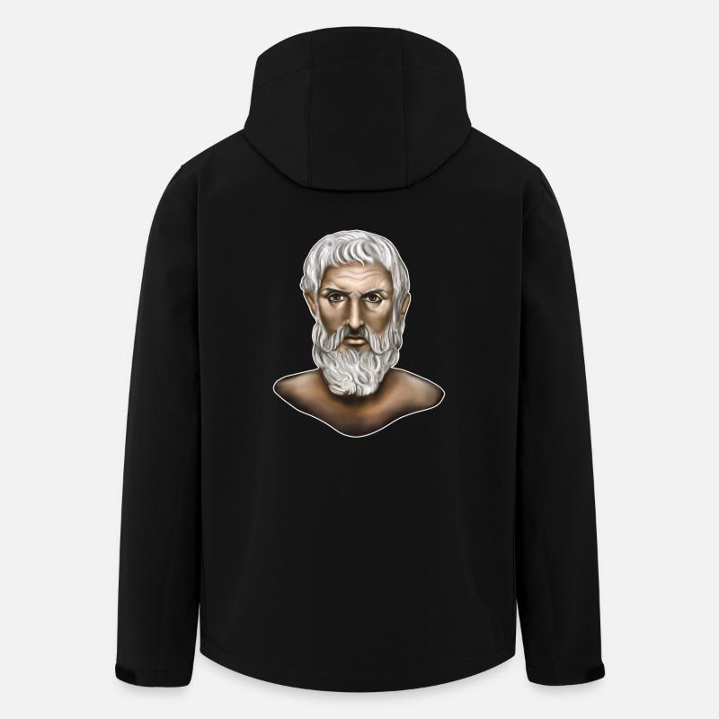 Epikur Griechischer Philosophie - Recycelte Männer Softshell-Jacke von Stanley/Stella - Schwarz