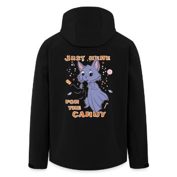 Fledermaus Halloween Lustig - Recycelte Männer Softshell-Jacke von Stanley/Stella - Schwarz - Hinten - AI Model Male 185 light (185cm)