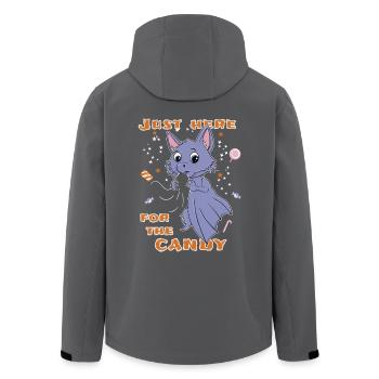 Fledermaus Halloween Lustig - Recycelte Männer Softshell-Jacke von Stanley/Stella - Anthrazit - Hinten - AI Model Male 185 light (185cm)