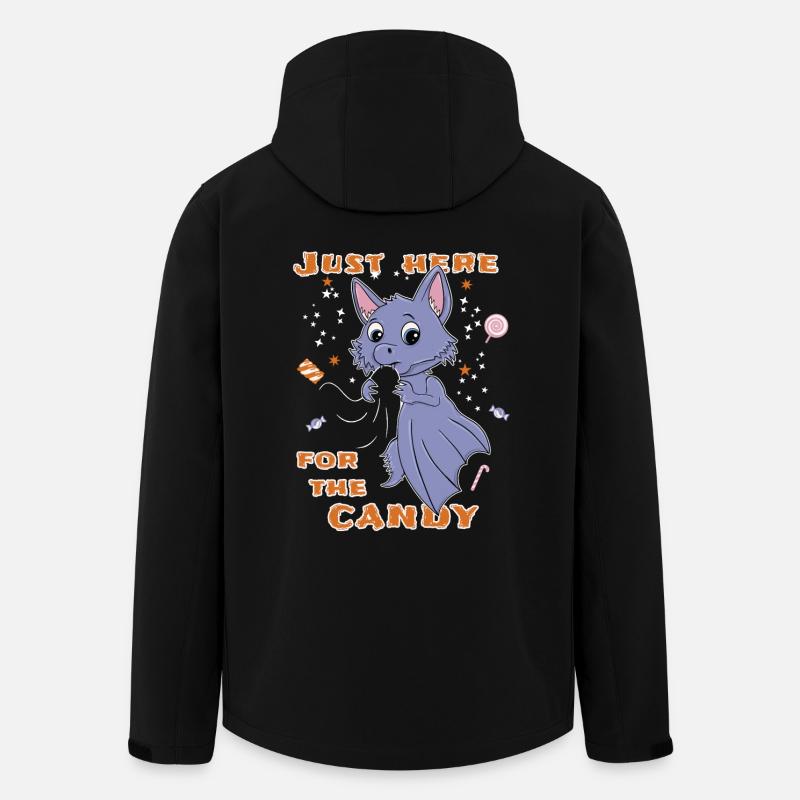 Chauve-souris Halloween Drôle - Veste softshell homme en polyester recyclé Stanley/Stella - noir