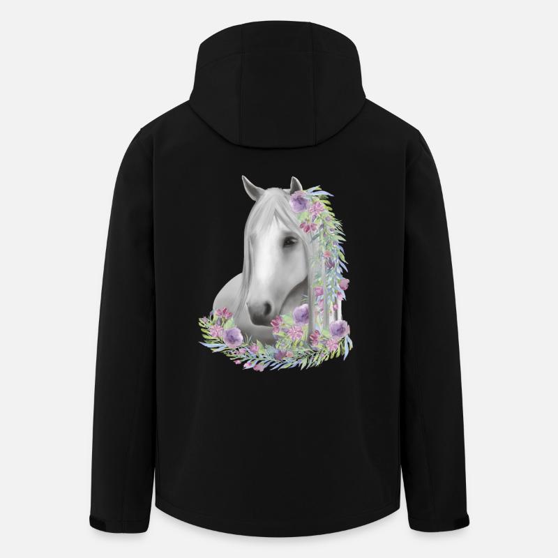 Équitation Chevaux Filles - Veste softshell homme en polyester recyclé Stanley/Stella - noir