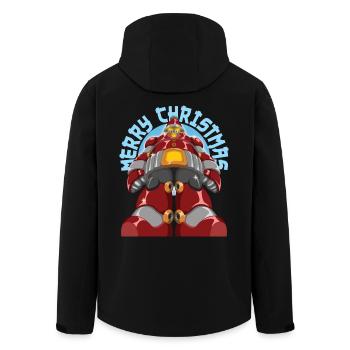 Joyeux Noël Cool Robot Père Noël Cadeau de Noël - Veste softshell homme en polyester recyclé Stanley/Stella - noir - Dos - AI Model Male 185 light (185cm)