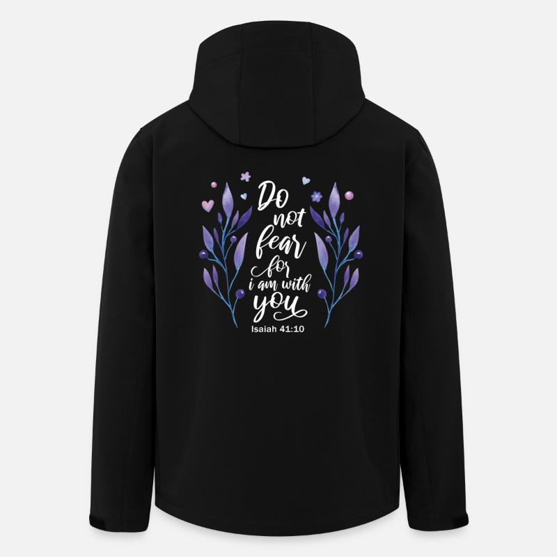 Religiöses Zitat Christlich - Recycelte Männer Softshell-Jacke von Stanley/Stella - Schwarz