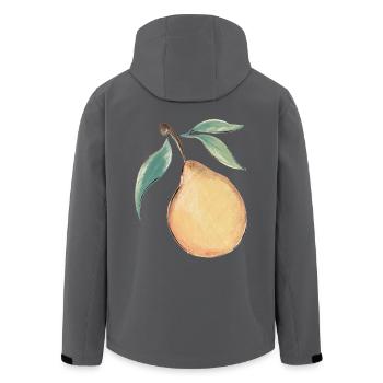 Pear - Men’s Recycled Softshell Jacket by Stanley/Stella - black - Back - AI Model Male 185 light (185cm)