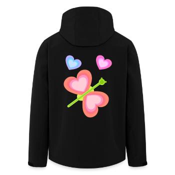 Bébé Tout-petit Printemps Papillon Coeurs Années 80 - Veste softshell homme en polyester recyclé Stanley/Stella - noir - Dos - AI Model Male 185 light (185cm)