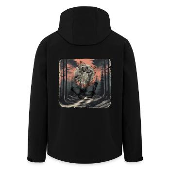 Wald Dark Insekten Schmetterling Falter Natur - Recycelte Männer Softshell-Jacke von Stanley/Stella - Schwarz - Hinten - AI Model Male 185 light (185cm)