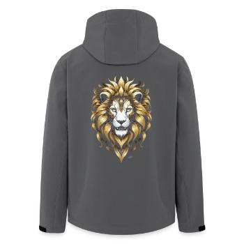 King - Lion Gold - Veste softshell homme en polyester recyclé Stanley/Stella - noir - Dos - AI Model Male 185 light (185cm)