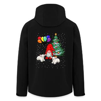 LGBT Nikolaus Weihnachtsmann - Recycelte Männer Softshell-Jacke von Stanley/Stella - Schwarz - Hinten - AI Model Male 185 light (185cm)