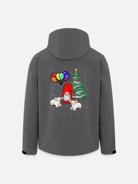 LGBT Nikolaus Weihnachtsmann - Recycelte Männer Softshell-Jacke von Stanley/Stella - Schwarz