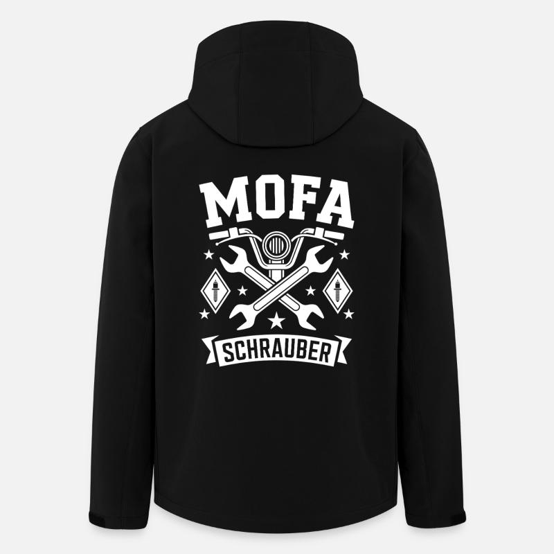 Moped Mechanic Moped Driver - Men’s Recycled Softshell Jacket by Stanley/Stella - black