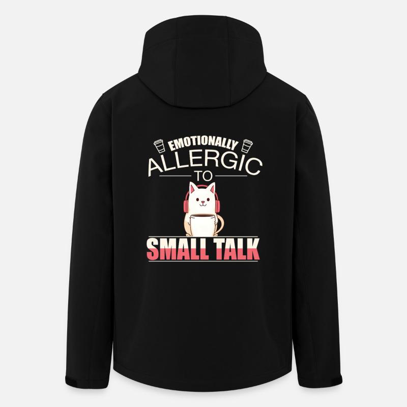 Émotionnellement allergique aux petites conversationsIntroverti - Veste softshell homme en polyester recyclé Stanley/Stella - noir