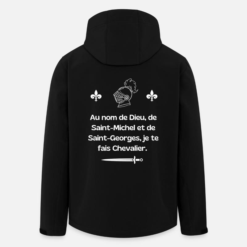 Serment de Chevalier - Veste softshell homme en polyester recyclé Stanley/Stella - noir