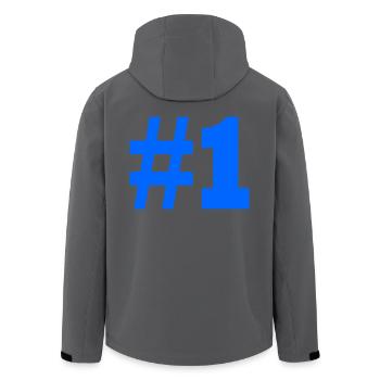 #1 - Recycelte Männer Softshell-Jacke von Stanley/Stella - Schwarz - Hinten - AI Model Male 185 light (185cm)