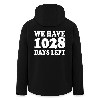 Il nous reste 1028 jours - Veste softshell homme en polyester recyclé Stanley/Stella - noir - Dos - AI Model Male 185 light (185cm)