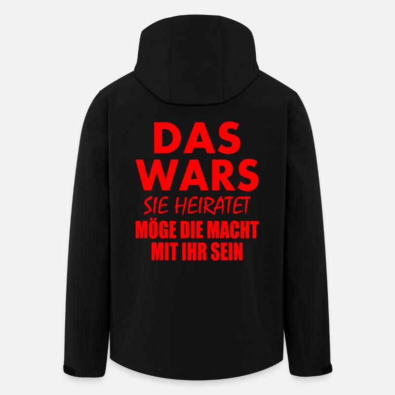Das wars sie heiratet - Recycelte Männer Softshell-Jacke von Stanley/Stella - Schwarz