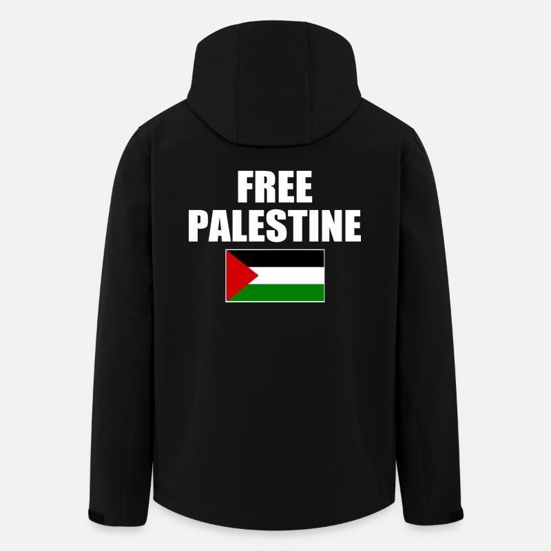 Free palestine - Men’s Recycled Softshell Jacket by Stanley/Stella - black