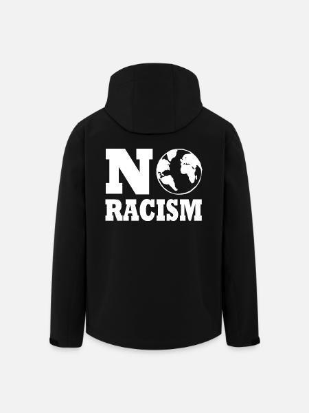 No racism - Men’s Recycled Softshell Jacket by Stanley/Stella - black