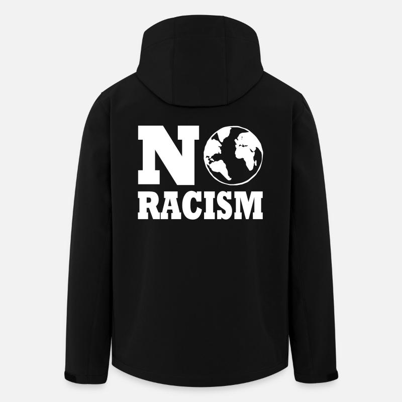 No racism - Recycelte Männer Softshell-Jacke von Stanley/Stella - Schwarz